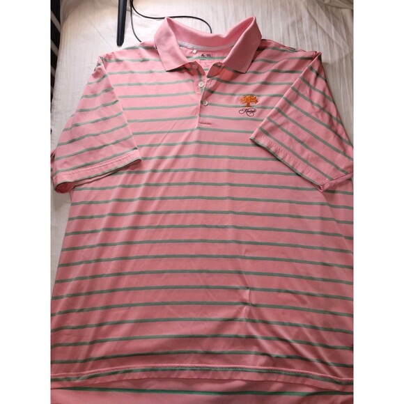 Adidas Kiawah Golf Course Polo Shirt Mens Size 2XL Logo Pink Climacool - Picture 1 of 5